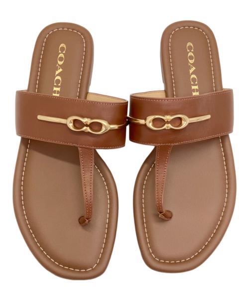 COACH（コーチ）COACH (コーチ) サンダル ブラウン サイズ:SIZE 23cmの古着・服飾アイテム
