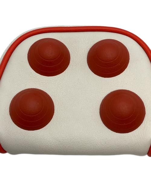 KIKO KOSTADINOV（キコ・コスタディノフ）Kiko Kostadinov (キコ・コスタディノフ) コインケース ホワイト×レッドの古着・服飾アイテム