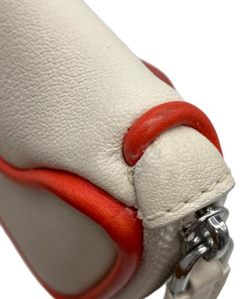 KIKO KOSTADINOV（キコ・コスタディノフ）Kiko Kostadinov (キコ・コスタディノフ) コインケース ホワイト×レッドの古着・服飾アイテム