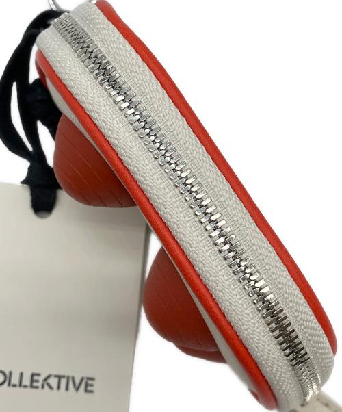 KIKO KOSTADINOV（キコ・コスタディノフ）Kiko Kostadinov (キコ・コスタディノフ) コインケース ホワイト×レッドの古着・服飾アイテム