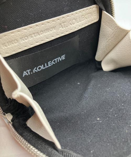 KIKO KOSTADINOV（キコ・コスタディノフ）Kiko Kostadinov (キコ・コスタディノフ) コインケース ホワイト×レッドの古着・服飾アイテム