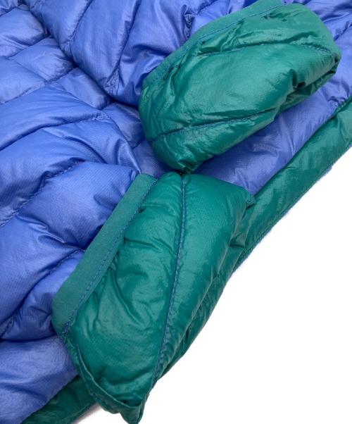 Patagonia（パタゴニア）Patagonia (パタゴニア) UltraAlpine Down Crew ダウンジャケット グリーン×パープル サイズ:SIZE XSの古着・服飾アイテム