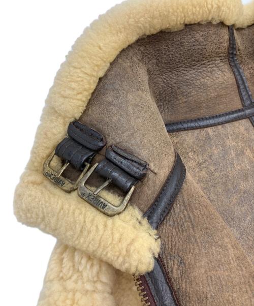 AVIREX（アヴィレックス）AVIREX (アヴィレックス) B-3ムートンジャケット ブラウン サイズ:42の古着・服飾アイテム