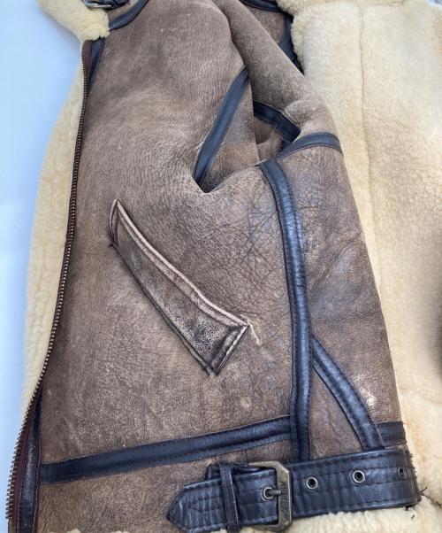 AVIREX（アヴィレックス）AVIREX (アヴィレックス) B-3ムートンジャケット ブラウン サイズ:42の古着・服飾アイテム