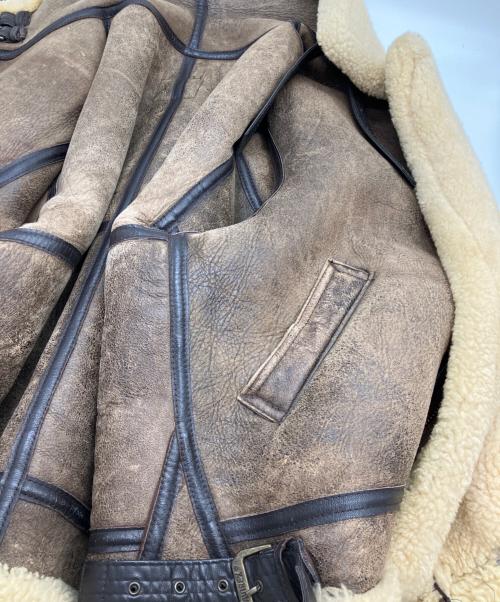 AVIREX（アヴィレックス）AVIREX (アヴィレックス) B-3ムートンジャケット ブラウン サイズ:42の古着・服飾アイテム