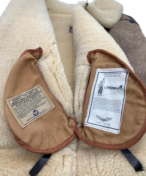 AVIREX（アヴィレックス）AVIREX (アヴィレックス) B-3ムートンジャケット ブラウン サイズ:42の古着・服飾アイテム