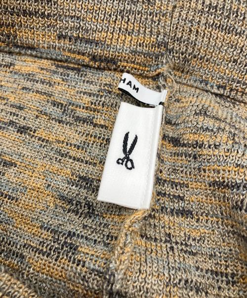 Denham（デンハム）Denham (デンハム) ジャガードスカート グレー×ベージュ サイズ:Freeの古着・服飾アイテム