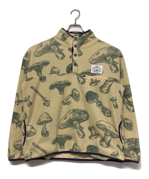 POLeR（ポーラー）POLeR (ポーラー) フリースPOジャケット ベージュ×グリーン サイズ:SIZE Mの古着・服飾アイテム