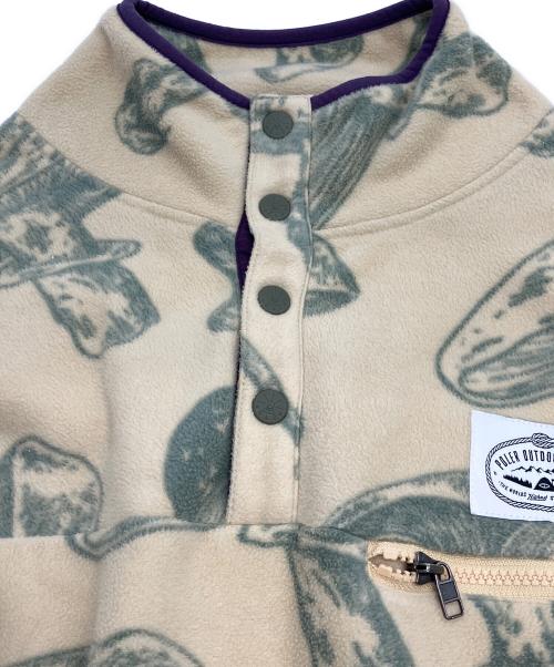 POLeR（ポーラー）POLeR (ポーラー) フリースPOジャケット ベージュ×グリーン サイズ:SIZE Mの古着・服飾アイテム