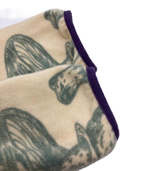 POLeR（ポーラー）POLeR (ポーラー) フリースPOジャケット ベージュ×グリーン サイズ:SIZE Mの古着・服飾アイテム