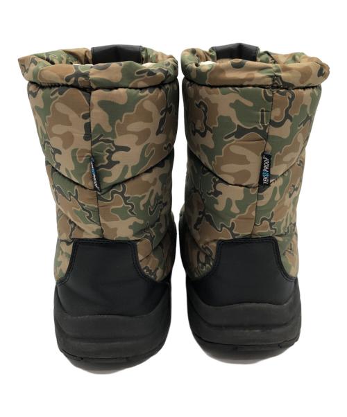 THE NORTH FACE（ザ ノース フェイス）THE NORTH FACE (ザ ノース フェイス) Nuptse Bootie グリーン×ブラウン サイズ:27の古着・服飾アイテム