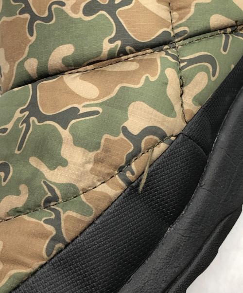 THE NORTH FACE（ザ ノース フェイス）THE NORTH FACE (ザ ノース フェイス) Nuptse Bootie グリーン×ブラウン サイズ:27の古着・服飾アイテム