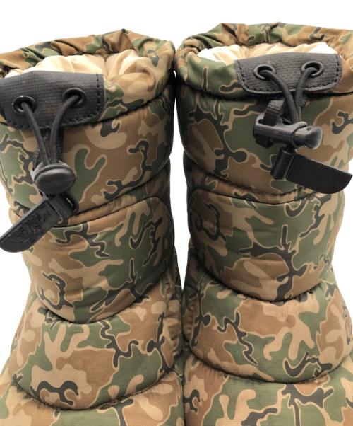 THE NORTH FACE（ザ ノース フェイス）THE NORTH FACE (ザ ノース フェイス) Nuptse Bootie グリーン×ブラウン サイズ:27の古着・服飾アイテム