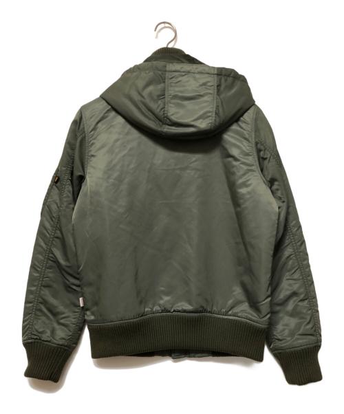 ALPHA INDUSTRIES（アルファインダストリーズ）ALPHA INDUSTRIES (アルファインダストリーズ) フライトジャケット オリーブ サイズ:SIZE Mの古着・服飾アイテム