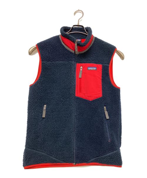 Patagonia（パタゴニア）Patagonia (パタゴニア) フリースベスト ネイビー サイズ:Mの古着・服飾アイテム