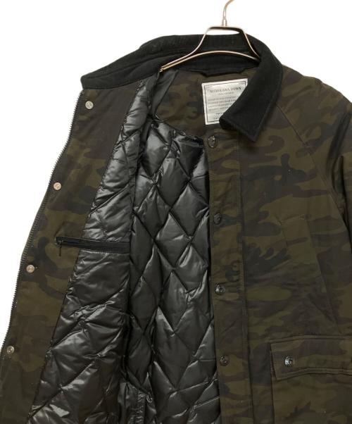 TOKYO NISHIKAWA（トーキョーニシカワ）TOKYO NISHIKAWA (トーキョーニシカワ) nano・universe (ナノ・ユニバース) ダウンジャケット オリーブ×ブラック サイズ:Lの古着・服飾アイテム