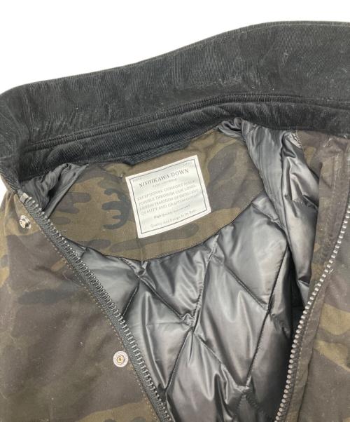 TOKYO NISHIKAWA（トーキョーニシカワ）TOKYO NISHIKAWA (トーキョーニシカワ) nano・universe (ナノ・ユニバース) ダウンジャケット オリーブ×ブラック サイズ:Lの古着・服飾アイテム