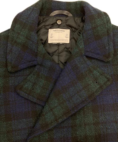 shott PERFECTO BRAND（ショット パーフェクト）shott PERFECTO BRAND (ショット パーフェクト) 2Bコート グリーン×ブルー サイズ:SIZE Mの古着・服飾アイテム