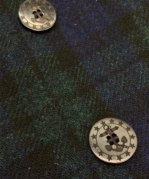 shott PERFECTO BRAND（ショット パーフェクト）shott PERFECTO BRAND (ショット パーフェクト) 2Bコート グリーン×ブルー サイズ:SIZE Mの古着・服飾アイテム