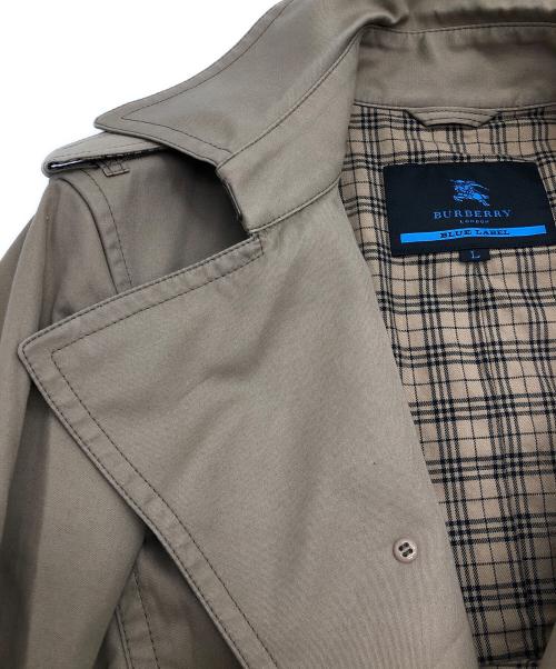 BURBERRY BLUE LABEL（バーバリーロンドンブルーレーベル）BURBERRY BLUE LABEL (バーバリーロンドンブルーレーベル) トレンチコート ベージュ サイズ:SIZE Lの古着・服飾アイテム