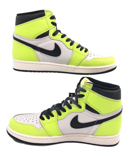 NIKE（ナイキ）NIKE (ナイキ) ハイカットスニーカー ホワイト×イエロー サイズ:27.5の古着・服飾アイテム