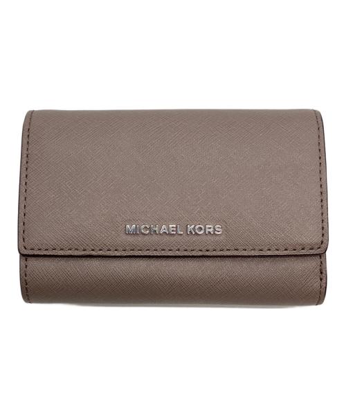 MICHAEL KORS（マイケル・コース）MICHAEL KORS (マイケル・コース) 3つ折り財布 ブラウンの古着・服飾アイテム