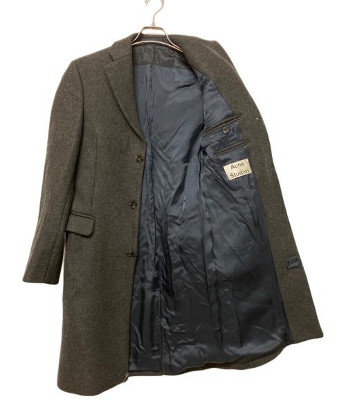Acne studios（アクネ ストゥディオズ）ACNE STUDIOS (アクネ ストゥディオス) チェスターコート ブラック サイズ:SIZE 44の古着・服飾アイテム