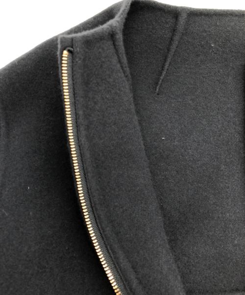 23区（ニジュウサンク）23区 (ニジュウサンク) ウールリバーコート ブラック サイズ:SIZE 38の古着・服飾アイテム