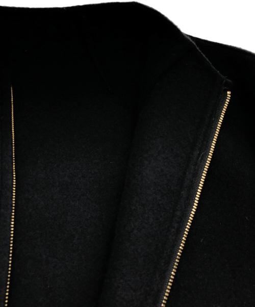 23区（ニジュウサンク）23区 (ニジュウサンク) ウールリバーコート ブラック サイズ:SIZE 38の古着・服飾アイテム