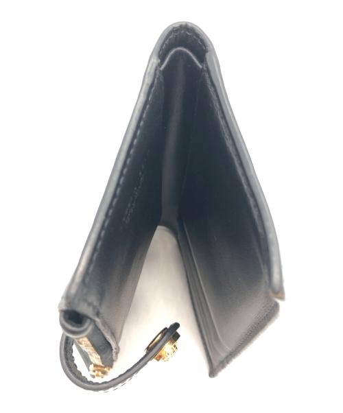 VERSACE（ヴェルサーチェ）VERSACE (ヴェルサーチェ) 2つ折り財布 ブラックの古着・服飾アイテム