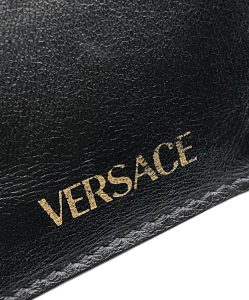 VERSACE（ヴェルサーチェ）VERSACE (ヴェルサーチェ) 2つ折り財布 ブラックの古着・服飾アイテム