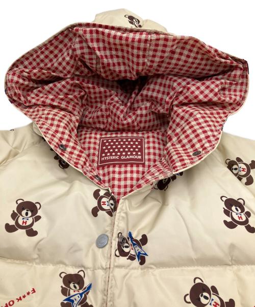 Hysteric Glamour（ヒステリックグラマー）Hysteric Glamour (ヒステリックグラマー) ダウンコート ベージュ サイズ:Freeの古着・服飾アイテム
