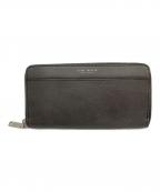 GLOBE-TROTTERグローブトロッター）の古着「ラウンドファスナー財布」｜グレー