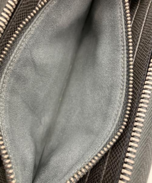 GLOBE-TROTTER（グローブトロッター）GLOBE-TROTTER (グローブトロッター) ラウンドファスナー財布 グレーの古着・服飾アイテム