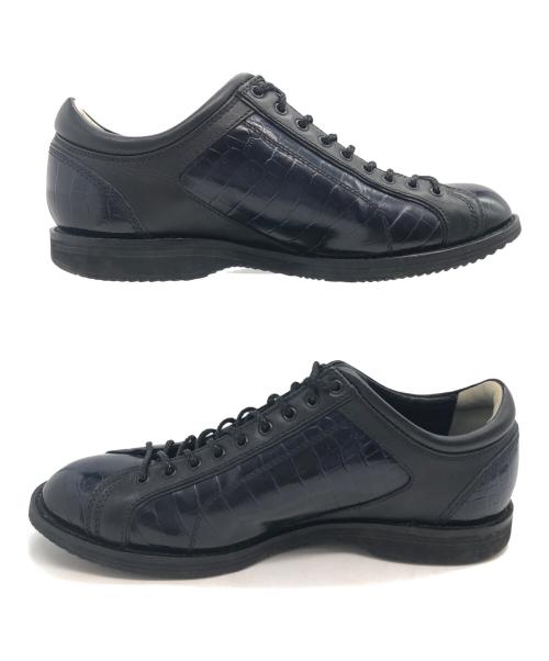 REGAL STANDARDS（リーガルスタンダーズ）REGAL STANDARDS (リーガルスタンダーズ) レザースニーカー ブラック サイズ:27の古着・服飾アイテム