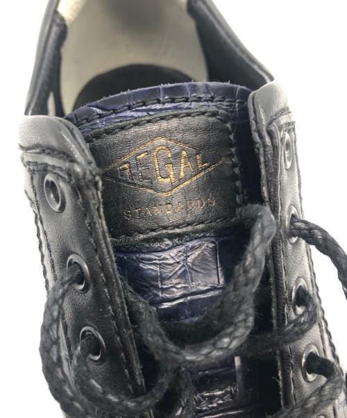 REGAL STANDARDS（リーガルスタンダーズ）REGAL STANDARDS (リーガルスタンダーズ) レザースニーカー ブラック サイズ:27の古着・服飾アイテム