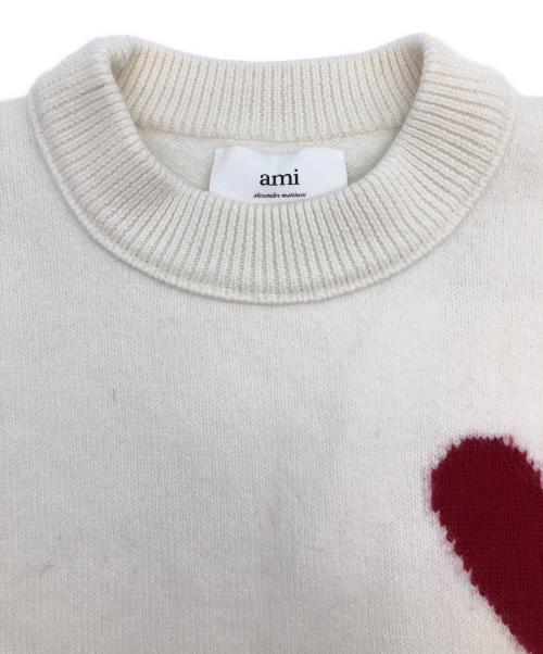 AMI Alexandre Mattiussi（アミアレクサンドルマテュッシ）AMI Alexandre Mattiussi (アミアレクサンドルマテュッシ) 厚手ニット ホワイト サイズ:不明の古着・服飾アイテム