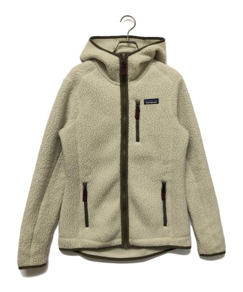 Patagonia（パタゴニア）Patagonia (パタゴニア) レトロパイルフーディ　ボアジャケット ホワイト サイズ:SIZE Sの古着・服飾アイテム