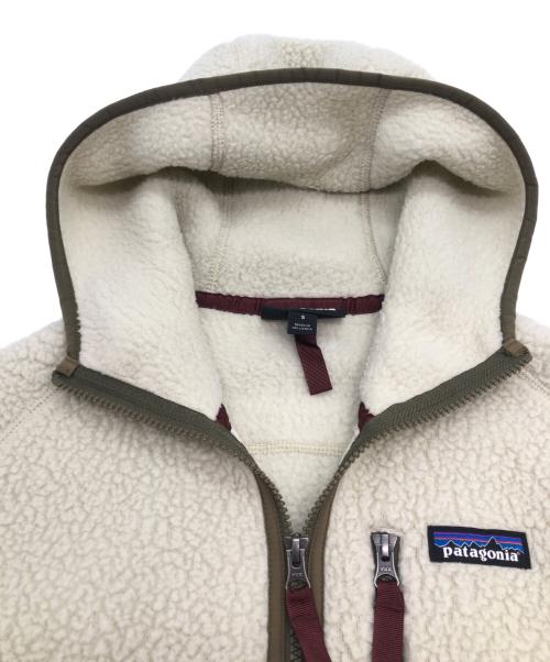 Patagonia（パタゴニア）Patagonia (パタゴニア) レトロパイルフーディ　ボアジャケット ホワイト サイズ:SIZE Sの古着・服飾アイテム