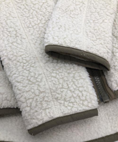 Patagonia（パタゴニア）Patagonia (パタゴニア) レトロパイルフーディ　ボアジャケット ホワイト サイズ:SIZE Sの古着・服飾アイテム