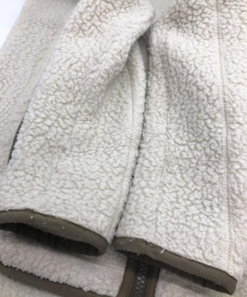 Patagonia（パタゴニア）Patagonia (パタゴニア) レトロパイルフーディ　ボアジャケット ホワイト サイズ:SIZE Sの古着・服飾アイテム
