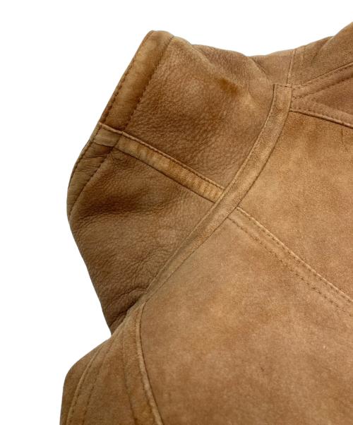 BALLY（バリー）BALLY (バリー) ムートンコート ブラウン サイズ:SIZE 38の古着・服飾アイテム