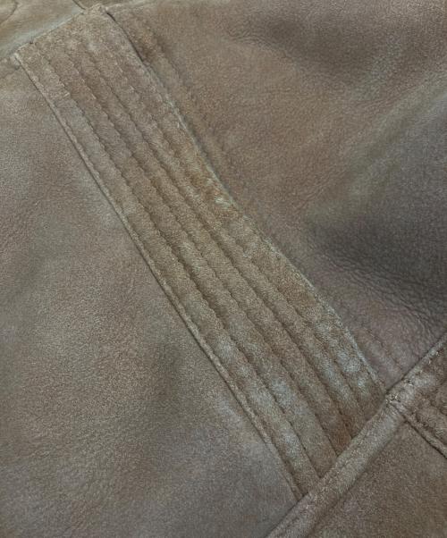 BALLY（バリー）BALLY (バリー) ムートンコート ブラウン サイズ:SIZE 38の古着・服飾アイテム