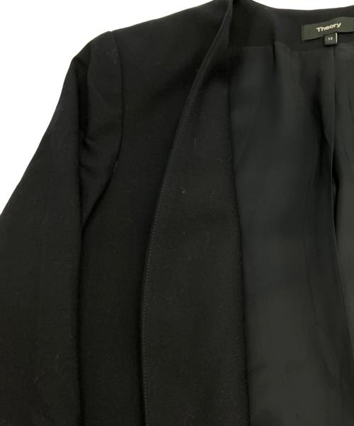 theory（セオリー）theory (セオリー) ノーカラージャケット ネイビー サイズ:12の古着・服飾アイテム