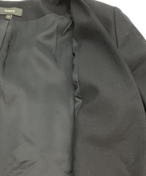 theory（セオリー）theory (セオリー) ノーカラージャケット ネイビー サイズ:12の古着・服飾アイテム