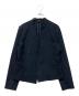 theory（セオリー）の古着「ノーカラージャケット」｜ネイビー