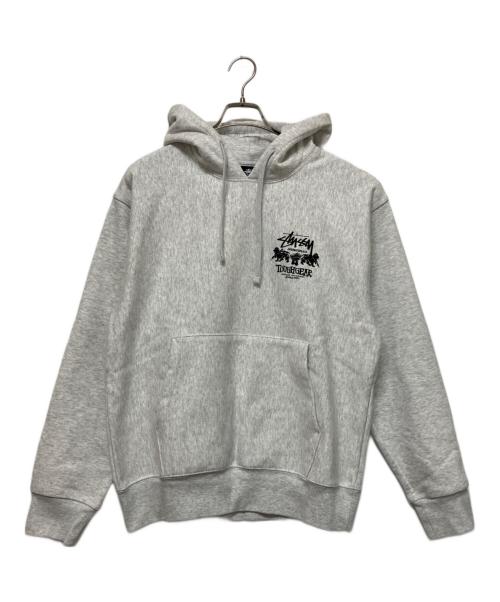 stussy（ステューシー）stussy (ステューシー) プルオーバーパーカー グレー サイズ:SIZE Sの古着・服飾アイテム