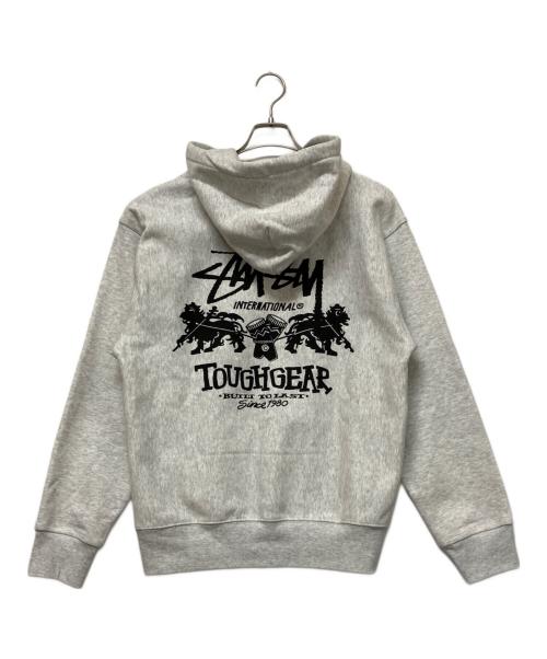 stussy（ステューシー）stussy (ステューシー) プルオーバーパーカー グレー サイズ:SIZE Sの古着・服飾アイテム