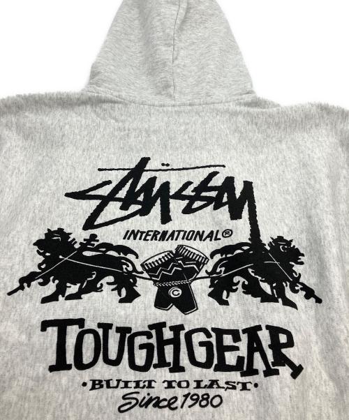 stussy（ステューシー）stussy (ステューシー) プルオーバーパーカー グレー サイズ:SIZE Sの古着・服飾アイテム