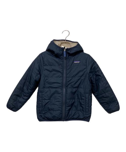 Patagonia（パタゴニア）Patagonia (パタゴニア) キッズ・リバーシブル・レディ・フレディ・フーディ ネイビー×ベージュ サイズ:XSの古着・服飾アイテム